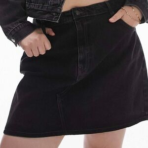 Topshop Plus Size Dark Denim Mini Skirt [NWOT]